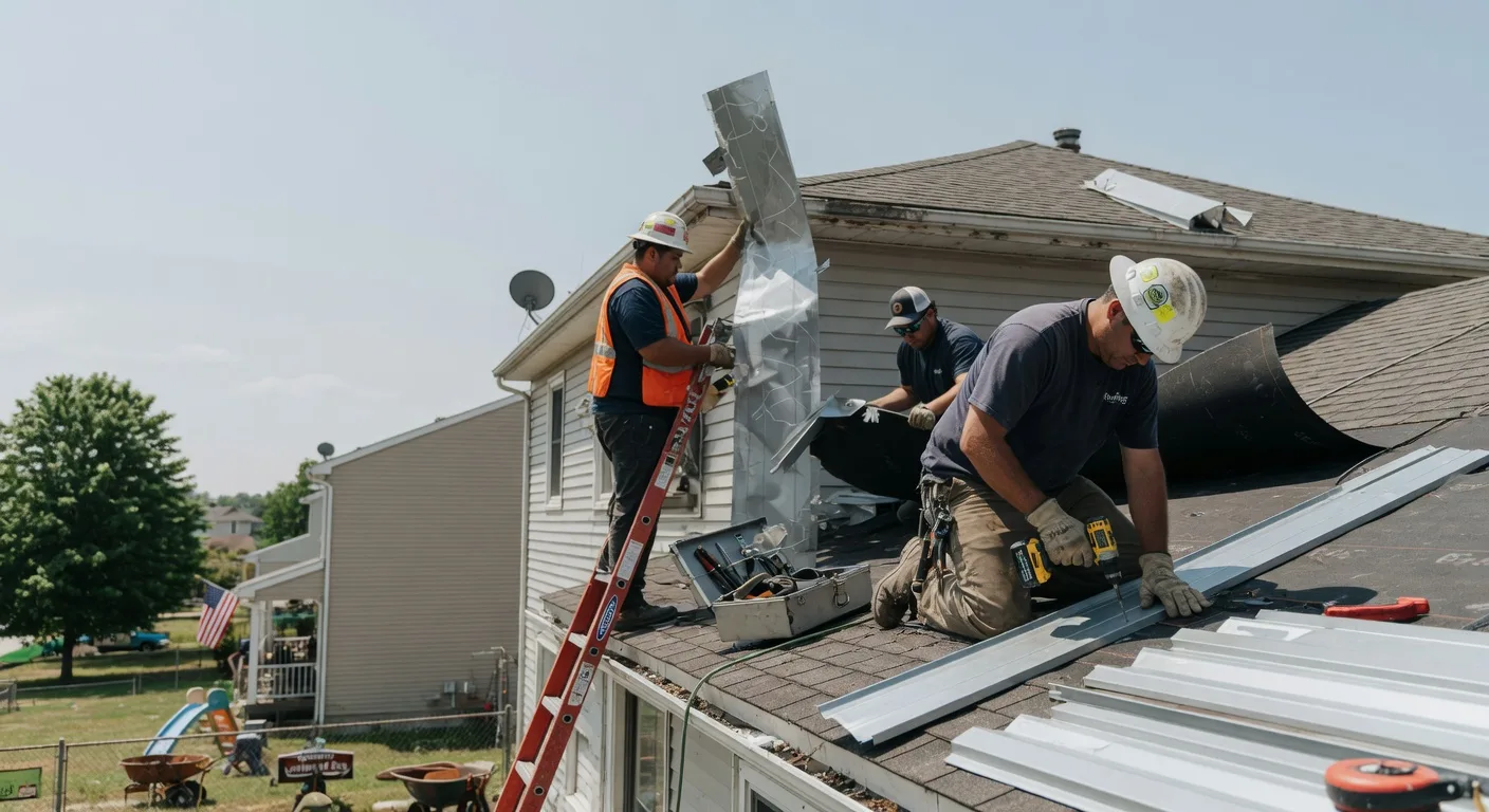 Storm Damage Metal Roof Repair in Ellenburg Center, NY